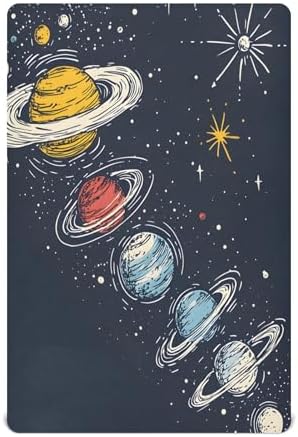 Qilmy Solar System Crib Sheet for Baby