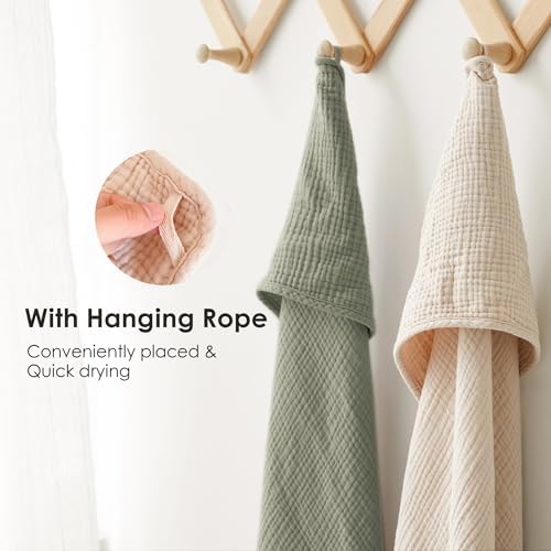 MairMore Muslin Baby Towels with Hood 32x32 Inches