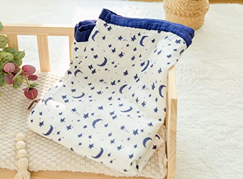 Little Jump Starry Sky Muslin Stroller Blanket