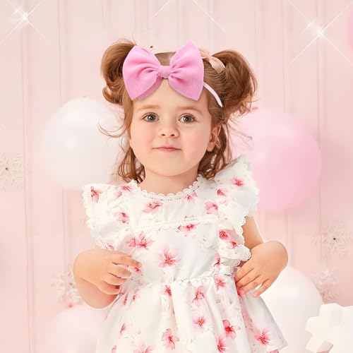 YanJie 24PCS Baby Girls Headbands 45 Super Soft Nylon Hair Wraps