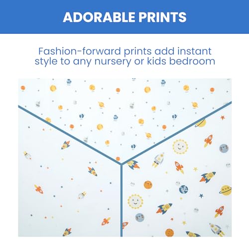 Delta Children 3-Pack Fitted Crib Sheets - Space Exploration Design