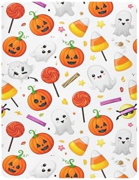 Qilmy Halloween Fitted Crib Sheet - Soft Breathable for Baby
