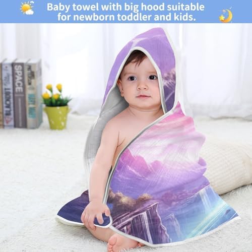 PaChyLuu 30x30 Inch Baby Hooded Towel Soft Cotton for Newborns 1