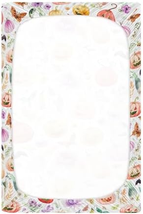 Qilmy Halloween Fitted Crib Sheet Soft and Breathable for Babies