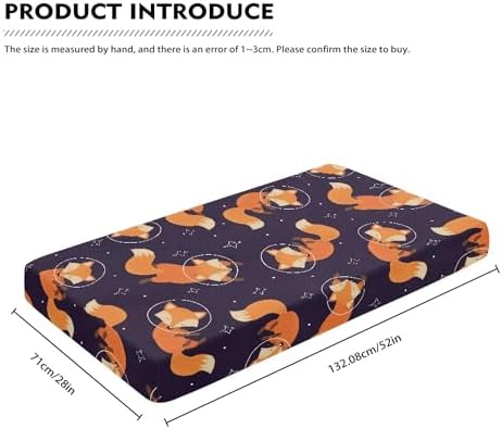 Winpema Red Fox Crib Sheet 28x52x8