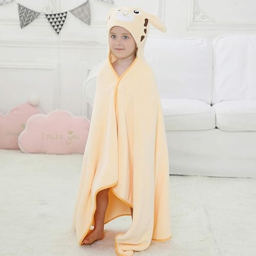 MICHLEY Giraffe Hooded Baby Towel for 0-9T