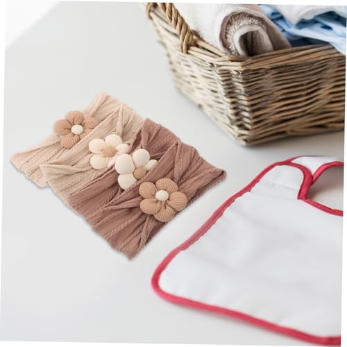 SUPVOX 4Pcs Floral Headbands for Newborns