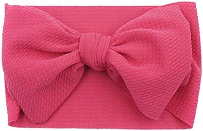 8PCS Baby Girls Bow Headbands Set Soft Elastic Hair Accessories