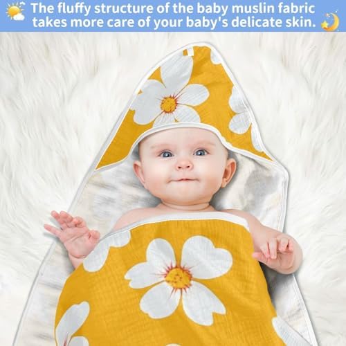 PaChyLuu 30x30 Inch Ultra Absorbent Baby Hooded Towel