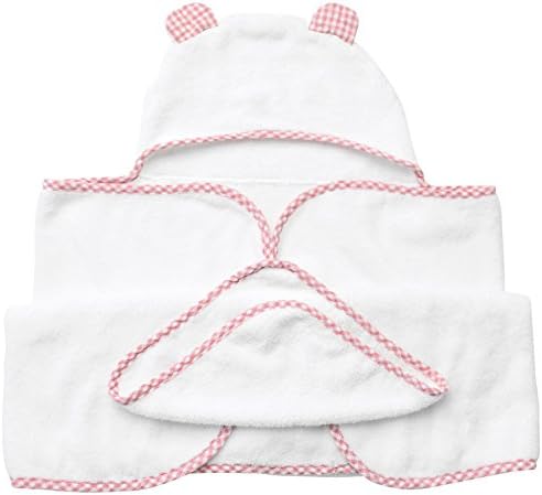 Channing Yates Premium Hooded Baby Towel Set for Girls - Pink