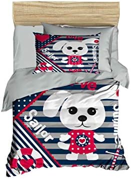 OZINCI 100 Cotton Sailor Themed Baby Bed Set