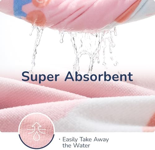 usbettas Kids Beach Towels - Bunny Hooded Bath Wrap 29x27 Inch