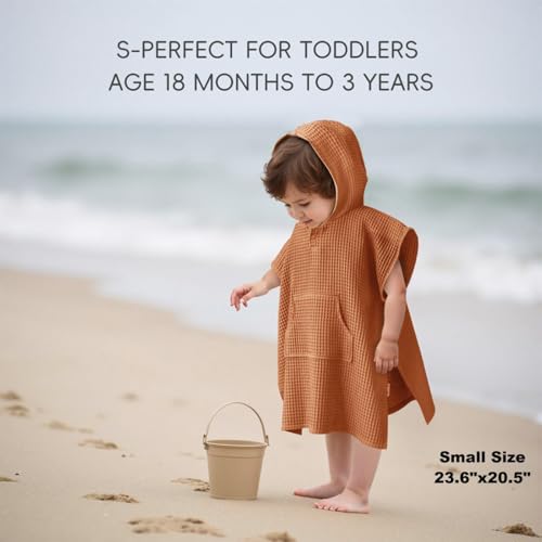Zamlory Hooded Kids Beach Towel - Soft Poncho for Babies and Toddlers