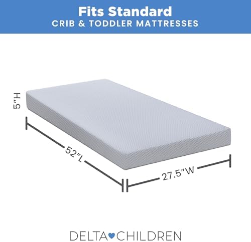 Delta Children Breathable Crib Mattress Pad Cover - Blue