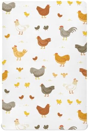 KICPOAY Crib Sheets Stretchy Playard Sheets for Baby Toddler