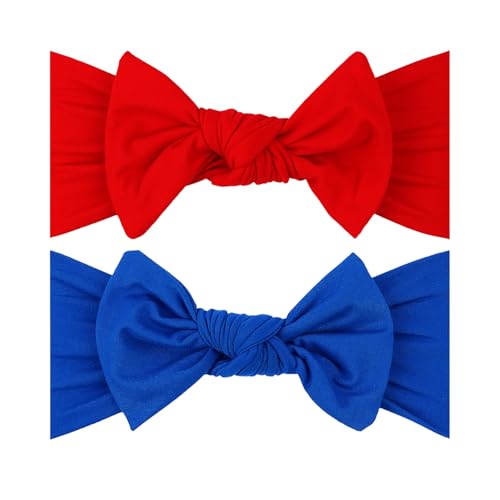Handmade 4th of July Police Day Baby Bows Headbands