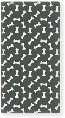 QINBEIDU Dog Bone Crib Sheet 28x52 Standard Size 1
