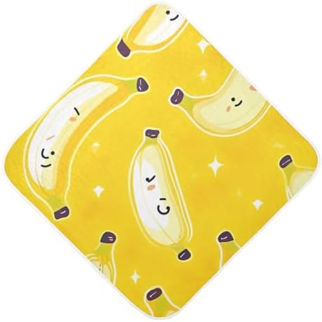 PaChyLuu Cute Bananas Baby Hooded Towel 35x35 Inch