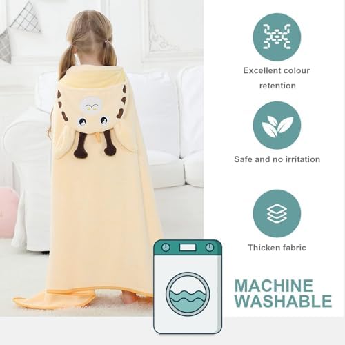 MICHLEY Giraffe Hooded Baby Towel for 0-9T