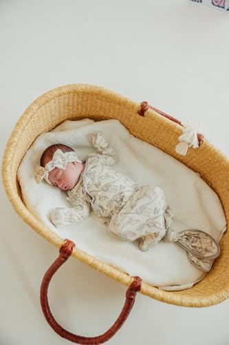 Copper Pearl Jurassic Park Fossils Baby Headband Bow