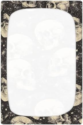 Qilmy Skeletons Crib Sheet for Baby Bed
