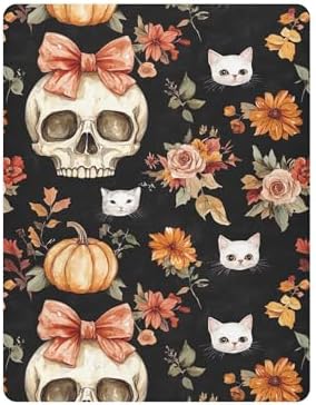 Qilmy Soft Skull Crib Sheet for Baby