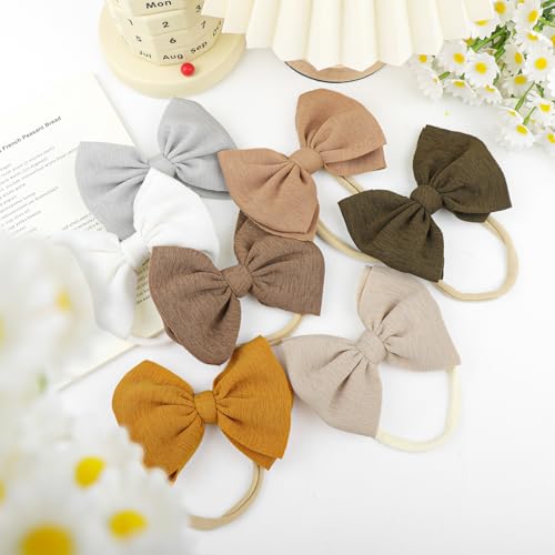 YanJie 24PCS Baby Girls Headbands 45 Super Soft Nylon Hair Wraps