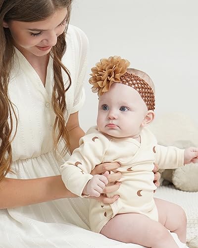 Jollybows 18pcs Baby Girls Headband with Flower Chiffon