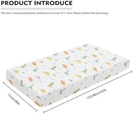 Dinosaur Fitted Crib Sheet for Boys Girls