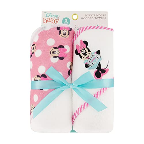 Disney Cudlie Baby Hooded Towels 2 Pack Happy Dots