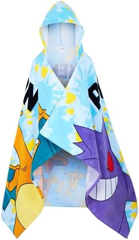 Pokemon Hooded Towel for Kids 6-14 Years