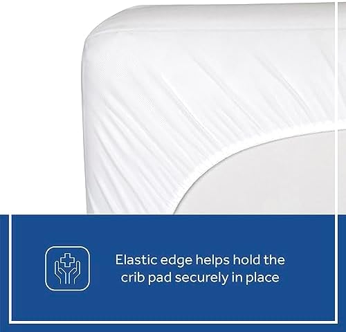 Sealy Baby Allergy Protection Plus Crib Mattress Cover 52 x 28-White