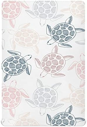 Xigua Sea Turtles Crib Sheet for Baby Bed