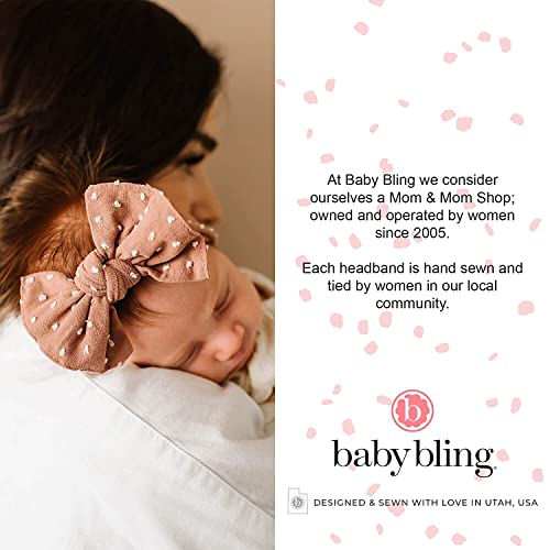 Baby Bling Bows - 3 Pack Headbands for Newborn to Toddlers