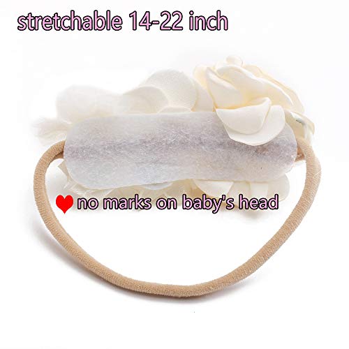 Baby Girl Floral Headband 3pcs Elastic Hairband Set