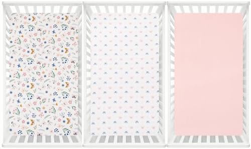Davids Kids 3 Pack Crib Sheets Ultra Soft Breathable