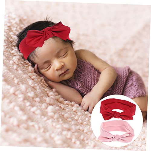 2pcs Oversized Hair Bows Headbands for Baby Girls 1