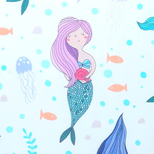 Cloele Mermaids Crib Sheet for Girls 1 Pack