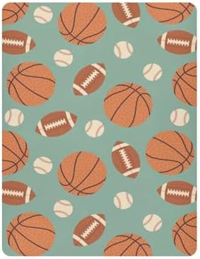 KICPOAY Ball Retro Crib Sheets Stretchy Playard Sheets for Baby