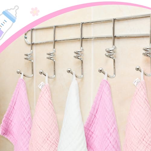 Peryiter 8 Pack Pink Series Baby Bath Towels Set