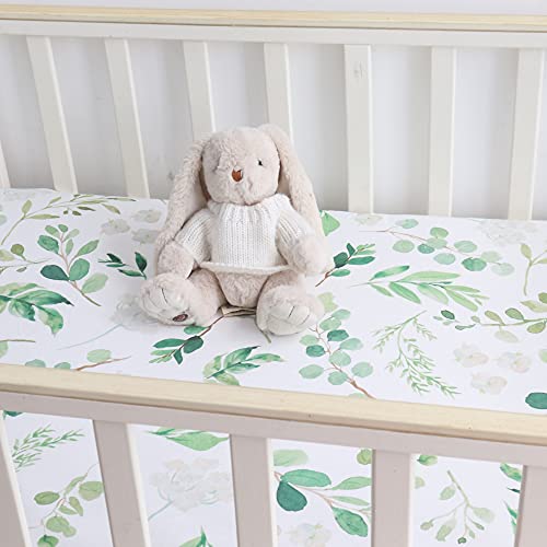 HNHUAMING Neutral Crib Sheets 52x28 Inch Ultra Soft Breathable