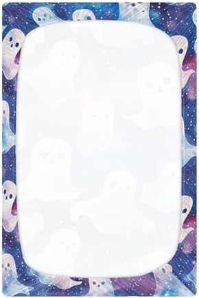 Qilmy Ghosts Fitted Crib Sheet Soft and Breathable for Baby