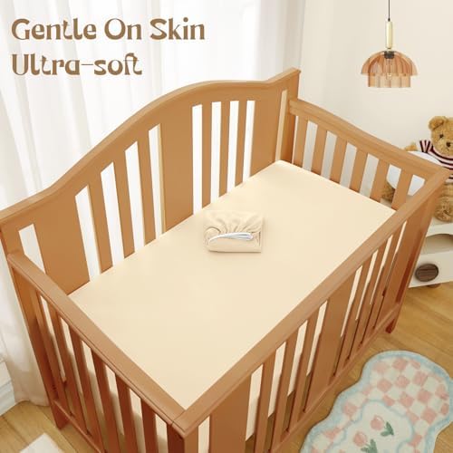 SiinvdaBZX Bamboo Viscose Crib Sheet 52x28