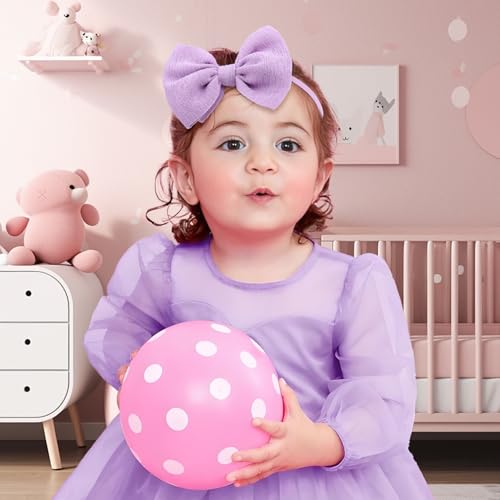 YanJie 24PCS Baby Girls Headbands 45 Super Soft Nylon Hair Wraps