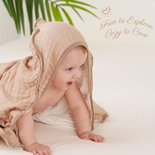 HardNok Ultra Soft Muslin Baby Towel Set 4-Piece