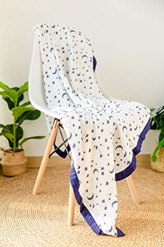 Little Jump Starry Sky Muslin Stroller Blanket
