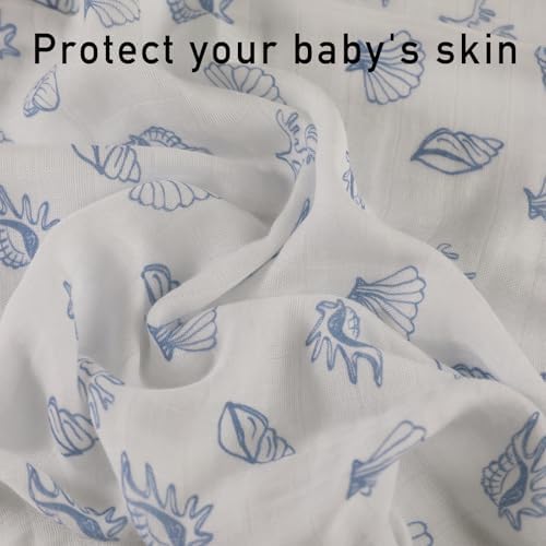 LYRICHOM Muslin Burp Cloths 6 Pack