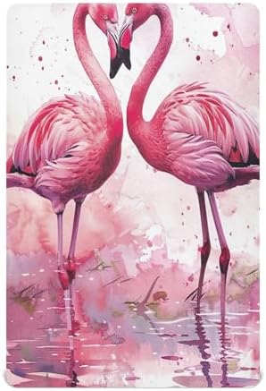Qilmy Flamingos Crib Sheet - Soft Breathable Snug Fit
