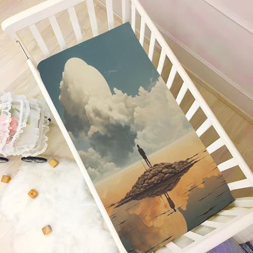 Wajiw Fairy Tale Crib Sheets Soft Breathable Fitted