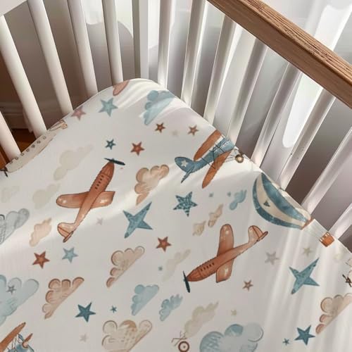 KuphiL10C Plane Baby Sheet for Crib 28x52